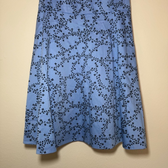 Draper James Dress Women's Size 8 Blue Floral Sleeveless Mini Preppy Southern - Picture 2 of 6